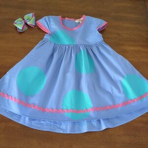 Matilda Jane girl's Kitty Dress Let's Go Together little kids size 4 with bow